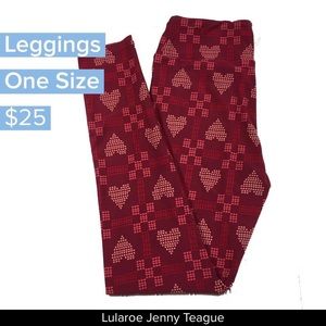 NWT LuLaRoe Vintage Valentine Leggings